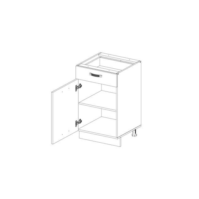 Кухонный шкаф-стол «Алеся» 1D1S/60 - дуб анкона