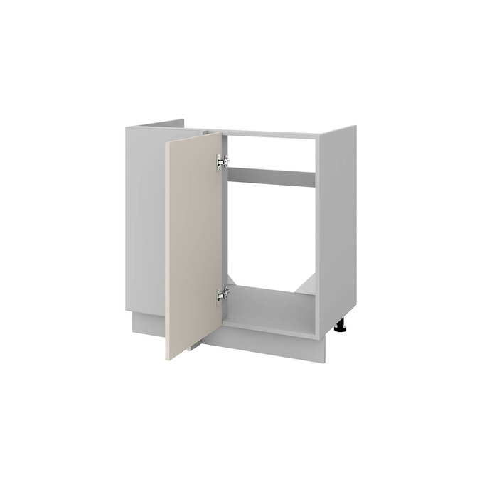 Шкаф под мойку угловой «Алеся» 1D/80 - глиняный серый
