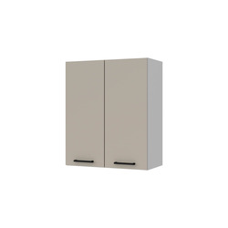 Шкаф настенный «Алеся» 2D/60 - глиняный серый