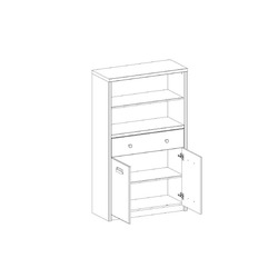 Шкаф открытый «Дизель» 2D1S2NL/D2