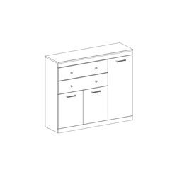 Тумба-комод «Джаггер» 3D2S