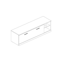 Тумба под телевизор «Джаггер» RTV 1S2N