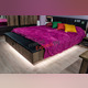Кровать «Джаггер» 160 М двуспальная с мягким изголовьем, подъемником и скамьей
