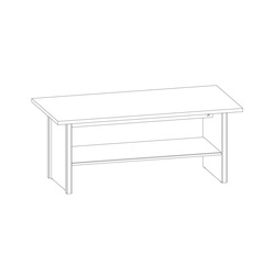 Стол журнальный «Джаз» с полкой