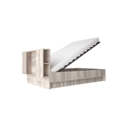 Кровать «Джаз» 160 P двуспальная с полками и подъемником