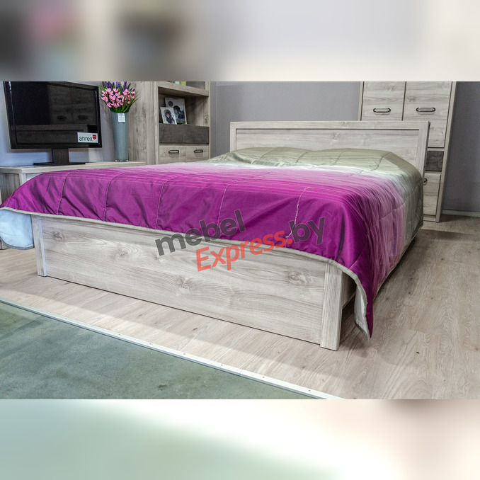 Кровать «Джаз» 160 P двуспальная с полками