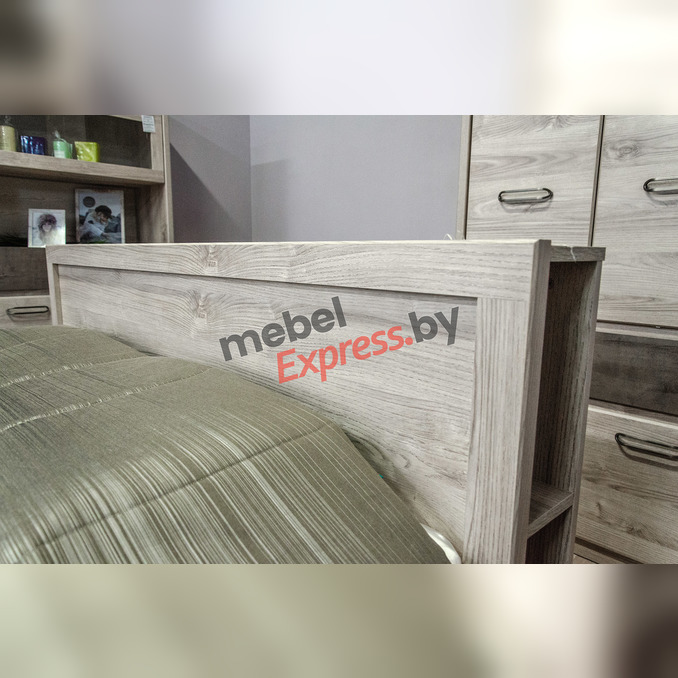 Кровать «Джаз» 160 P двуспальная с полками