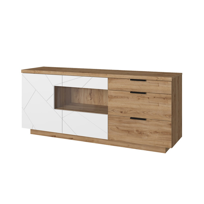 Тумба-Комод «Кайлас» Дуб наварра / Эко джелато 2V3S