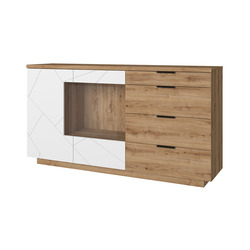 Тумба-Комод «Кайлас»  Дуб наварра / Эко джелато 2V4S