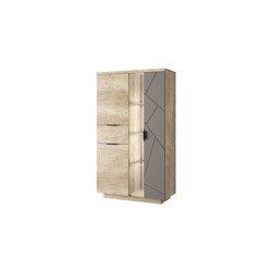 Шкаф с витриной «Кайлас» 1V2D1S