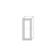Шкаф витрина настенный «Авеню» 1V/30-29 серый/светло-серый сатин