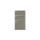Шкаф с ящиками «Авеню» 3S/50-51 белый/светло-серый сатин