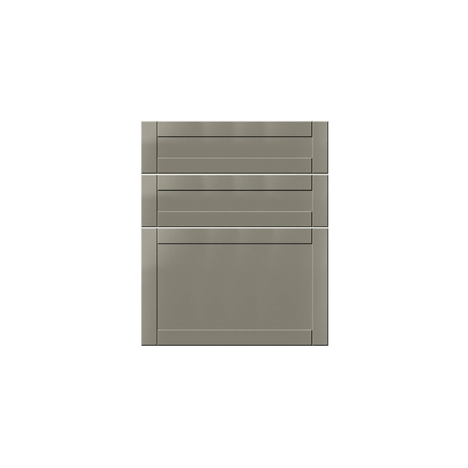 Шкаф с ящиками «Авеню» 3S/60-51 белый/светло-серый сатин