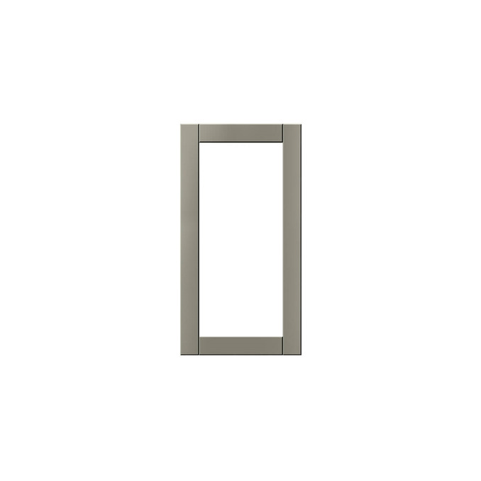 Шкаф витрина настенный «Авеню» 1V/30-29 серый/светло-серый сатин