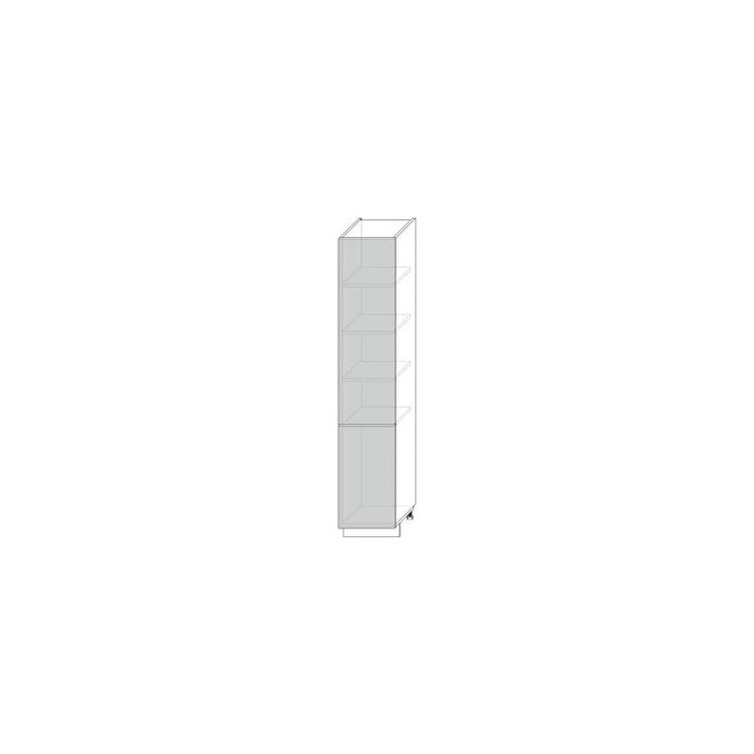 Шкаф-пенал «Вилма» 2D белый глянец