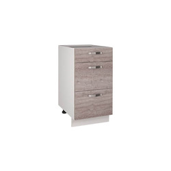 Кухонный шкаф-стол «Алеся» 3S/40 F1 - серый/дуб анкона
