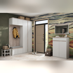 Набор мебели в прихожую «Лима» - белый