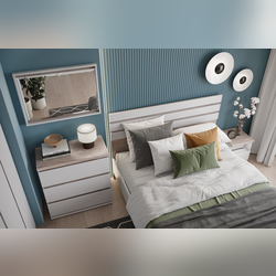 Спальня «Лима» - белая без шкафа