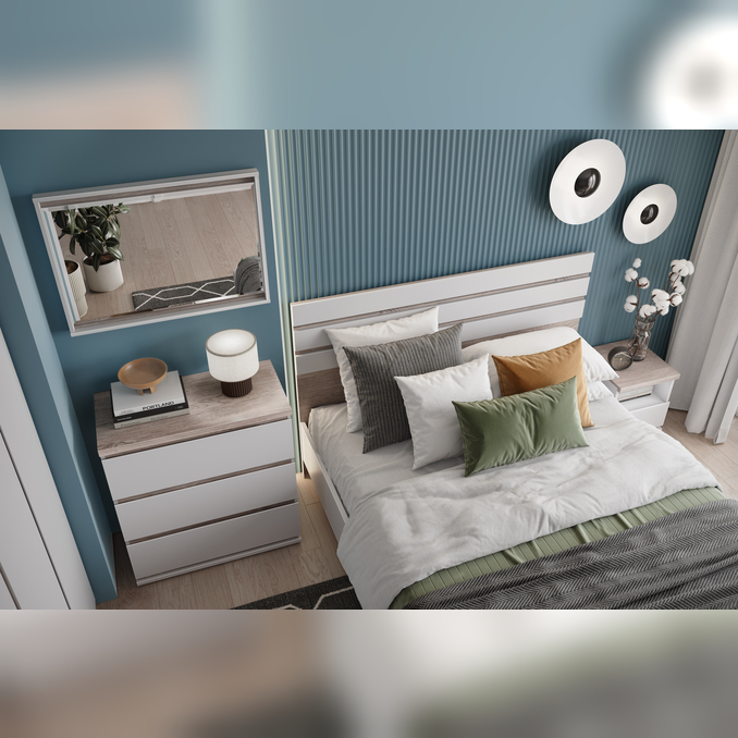 Спальня «Лима» - белая без шкафа