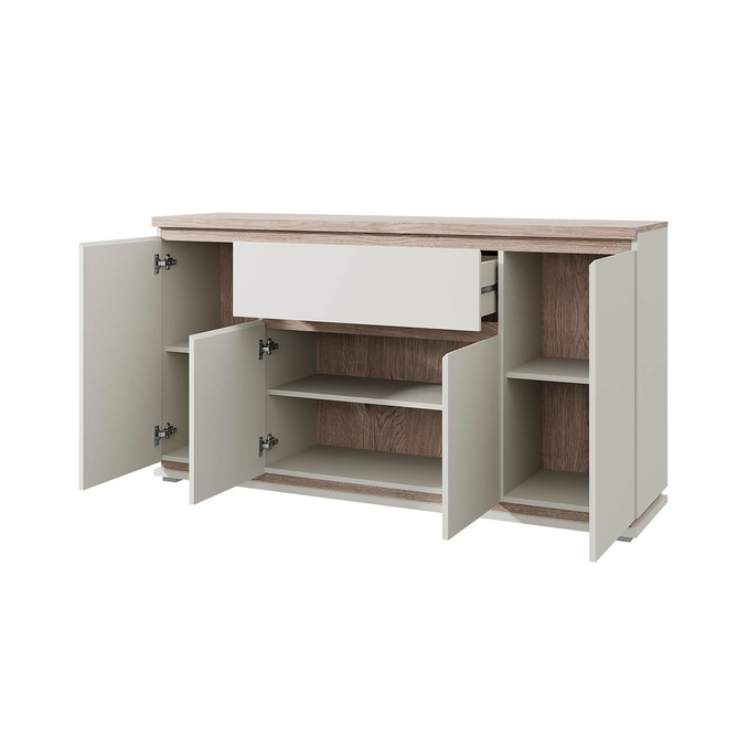 Тумба-комод «Лима» 4D1S с ящиками - белая