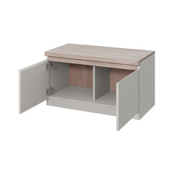 Тумба для обуви «Лима» 2D - белая