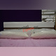 Кровать «Линате» 140 полуторная - белый глянец