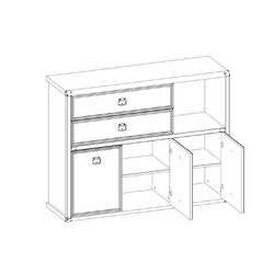 Тумба-комод «Магеллан» 3D2SN