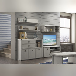 Стенка-горка гостиная «Магеллан» - светлая (сосна винтаж)