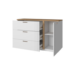 Тумба-комод «Матео» с ящиком 1D3S - белая