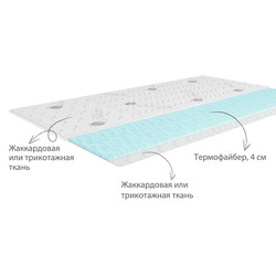 Наматрасник топпер Kondor Fiber 4 нестеганый