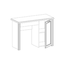 Стол письменный «Монако» 1D1S - однотумбовый