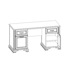 Стол письменный «Монако» - двухтумбовый