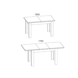 Стол обеденный «Монако» - раздвижной