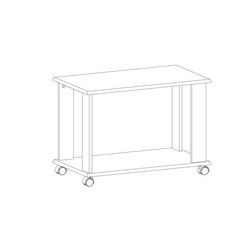 Стол журнальный «Монако» L на колесиках