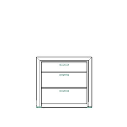 Комод «Оливия» 3S 3 ящика