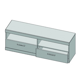 Тумба под телевизор «Оскар» RTV 2S2NL 130см 2 ящика - светлая