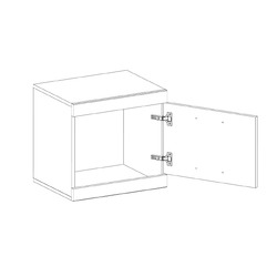 Тумба «Оскар» 1D - светлая