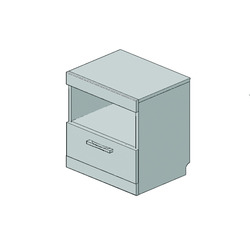Тумба прикроватная «Оскар» 1S - светлая
