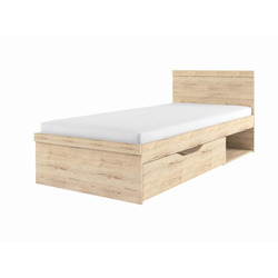 Кровать «Оскар» 90 односпальная с ящиком - светлая