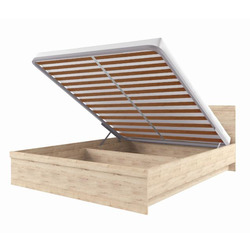 Кровать «Оскар» 140 полуторная с подъемником - светлая