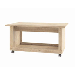 Стол журнальный «Оскар» на колесиках 100 см - светлый