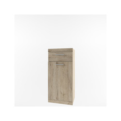 Тумба «Оскар» 1D1SH узкая 45см с ящиком - светлая