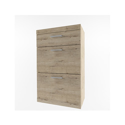 Тумба для обуви «Оскар» 2D1S в прихожую - светлая