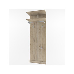 Вешалка настенная в прихожую «Оскар» 45 см - светлая