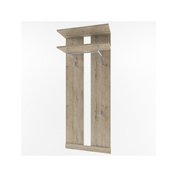 Вешалка настенная в прихожую «Оскар» 60 см - светлая