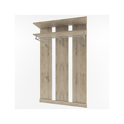 Вешалка настенная в прихожую «Оскар» 90 см - светлая