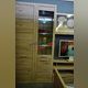 Шкаф-витрина «Оскар» 1D1V стеклянная дверь - светлый