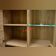 Шкаф-витрина «Оскар» 2V2D комбинированный для гостиной - светлый