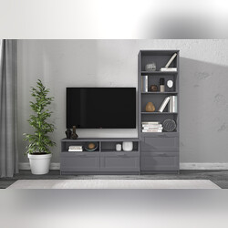 Стенка-горка «Скаген» графит в гостиную 3