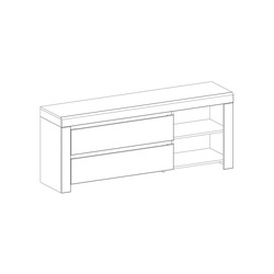 Тумба под телевизор «Таурус» RTV 2S2N